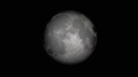 4K resolution time lapse video showing the phases of the moon from new moon Stock Footage 236628596