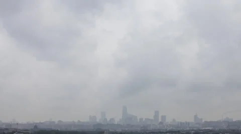 4K Resolution timelapse of beijing skyline-rainstorm Stock Footage 39777079