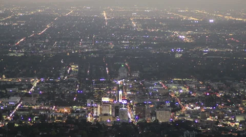 4k resolution Timelapse of Hollywood and Vine at night Stock-Footage 45584520