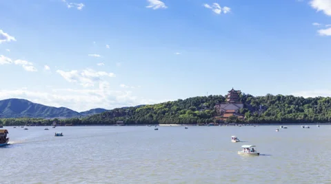 4K Resolution timelapse of the summer palace-beijing Stock Footage 39776028