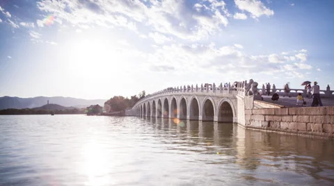 4K Resolution timelapse of the summer palace-beijing Video stock 39776682