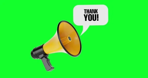 4k Resolution Video: Communication And Gratitude Concept. Yellow Megaphone .. Stock Footage 315659900