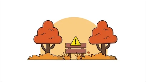 4K Restricted Area Concept Animation Video Stock Footage 272974296