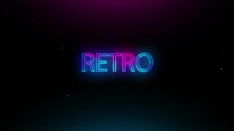 4K Retro Background sign Stock Footage 330479917