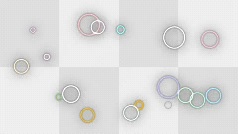4K RGB Circles Overlay Stock Footage 322933652