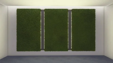 4K RGB Color Changing LED Grass Wall Studio Background Seamless Loop Stock Footage 341503393