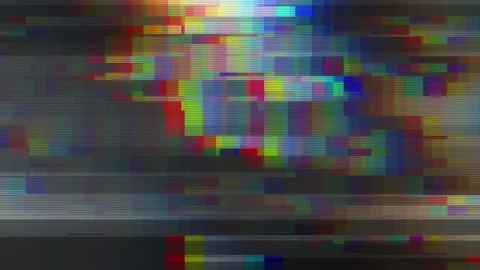 4K RGB Pixel Glitch Loop Distortion Cyberpunk Texture Stock Footage 347604349