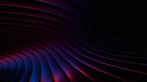 4K Rippling Metallic Ribbed Texture Slow Motion Abstract Motion Background .. Stock Footage 339366018
