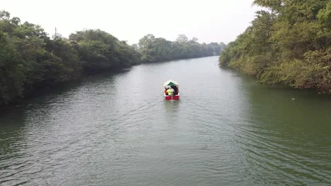 4K River Boat Ride Stock Footage 239065483