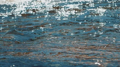 4K - river closeup macro shot Stock Footage 49089105