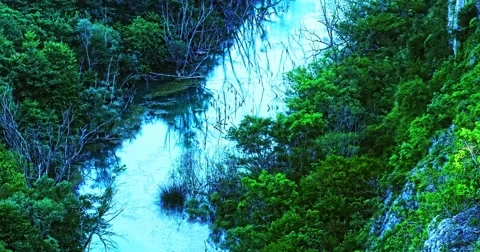 4K River Krka Stock Footage 45774829