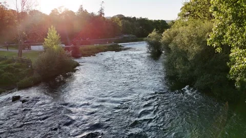 4K River View in Milford County Carlow Ireland Stock-Footage 333932485