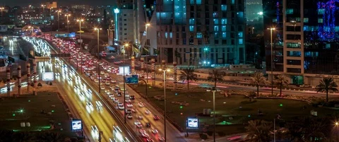 4k Riyadh time lapse for city center 7 Vídeos de archivo 113169294