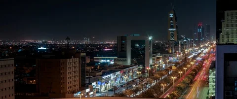 4k Riyadh time lapse for city center 12 Vídeo Stock 113176683