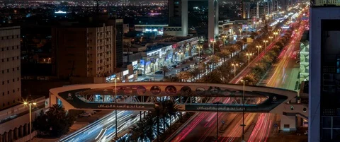 4k Riyadh time lapse for city center 13 Vídeos de archivo 113177418