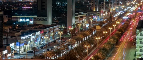 4k Riyadh time lapse for city center 15 Vídeo Stock 113178872