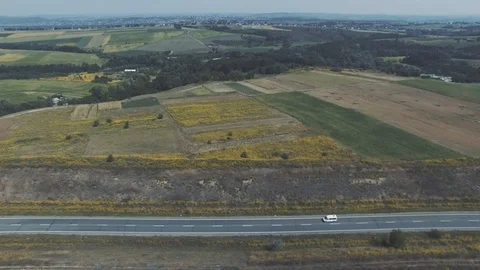 4K. Road from top 스톡 동영상 90499980