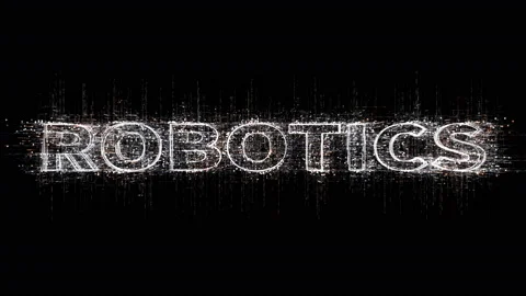 4k robotics word tag cloud,text design animation,binary computer code. 库存影片 109517810