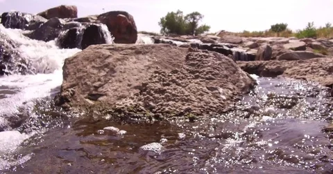 4K Rock In Water Video stock 79897135