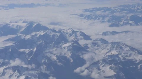 4k Rocky Mountains from overhead Stock Footage