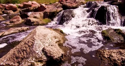 4K Rocky Stream Video stock 79897119