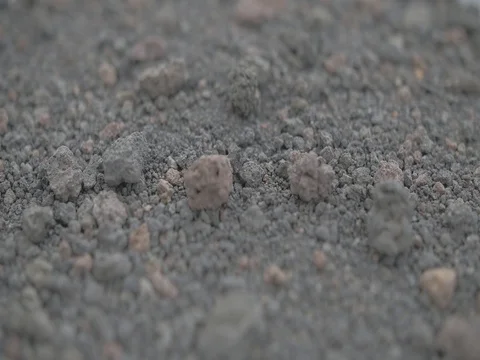 4k rocky volcanic surface on mount Etna Video stock 75858154