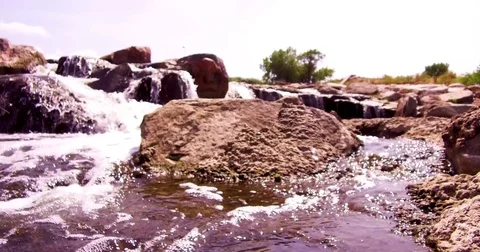 4k Rocky Water Video stock 79897132