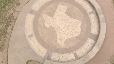 4K Rotating Aerial Map of Texas at Doug Sahm Hill in Austin, TX Stock Footage 173341140