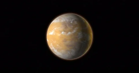 4k rotating alien planet with atmosphere Stock Footage 41968348
