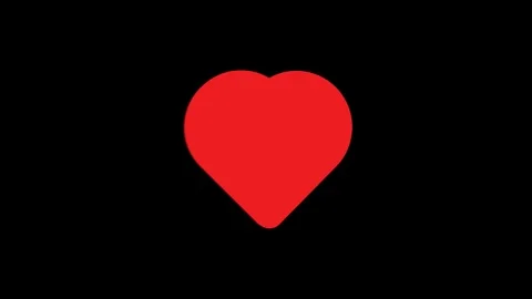 4k rotating animation love shape icon with red color and black background	 Stock Footage 264013002
