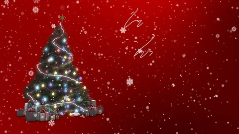 4K Rotating Christmas tree, video footage Stock-Footage 70757260