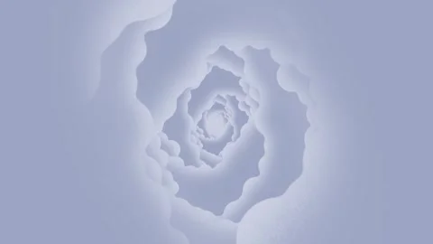 4K Rotating Clouds Tunnel Fly Through Infinite Loop Stock Footage 346745361
