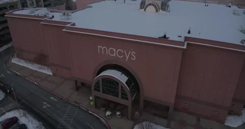 4K Rotating Drone Shot Of Macy's At Mall Of America Bloomington Minnesota Stock Footage 257417869