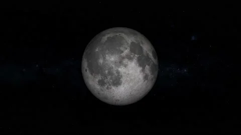 4K of rotating Moon in different phases ... | Stock Video | Pond5