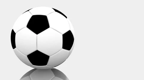 4K. Rotating soccer ball. Seamless looping. Stock Footage 34019849