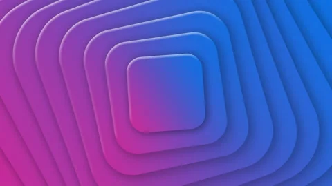 4K Rotation of abstract shapes in the form of squares Stock Footage 299292397