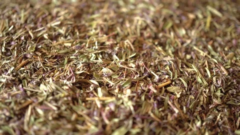 4k Rotation Medicinal Herbs Thyme Stock Footage 88469989