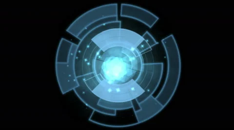 4k rotation tech GPS background,software panel &amp; geometry. Stock Footage 48633037