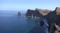 4k Rough cliffs and rocky seascape panning Madeira Canical 4k or 4k+ Resolution