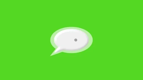 4k Rounded message notification, Message icon. Communication or comment cha.. 스톡 동영상 332959910