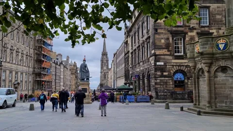 4K Royal Mile Stock Footage 163749139
