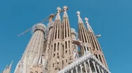 4K Sagrada Familia, Barcelona Landmark Empty Without Tourists, Coronavirus Spain Stock Footage
