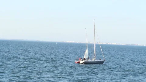 4k Sailing Boat Stock Footage 171351649