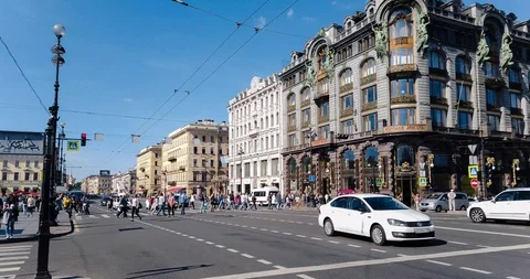 4K Saint-Petersberg timelapse 02 Stock Footage 129282995