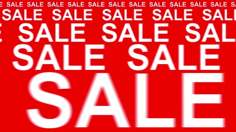 4k Sale Text animation on Red Background Seamless Loop. Stock-Footage 59187778