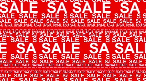 4k Sale Text animation on Red Background Seamless Loop. Stock-Footage 59188223