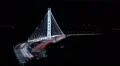 4K San Francisco Bay Bridge Timelapse 03 Night Traffic Tilt Down 4k or 4k+ Resolution