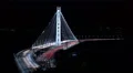 4K San Francisco Bay Bridge Timelapse 01 Night Traffic Pan R and Zoom In 4k or 4k+ Resolution