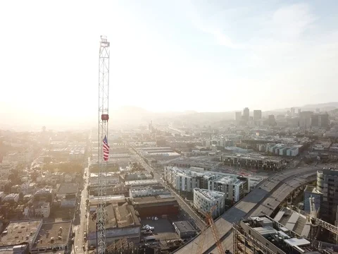 4K SAN FRANCISCO FLAG 4 Stock Footage 80614113