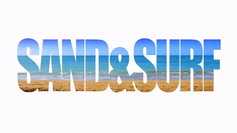 4K Sand and Surf, Sand Beach and Sea Background, Tropical Sun Wave Ocean Horizon Stock Footage 74830006